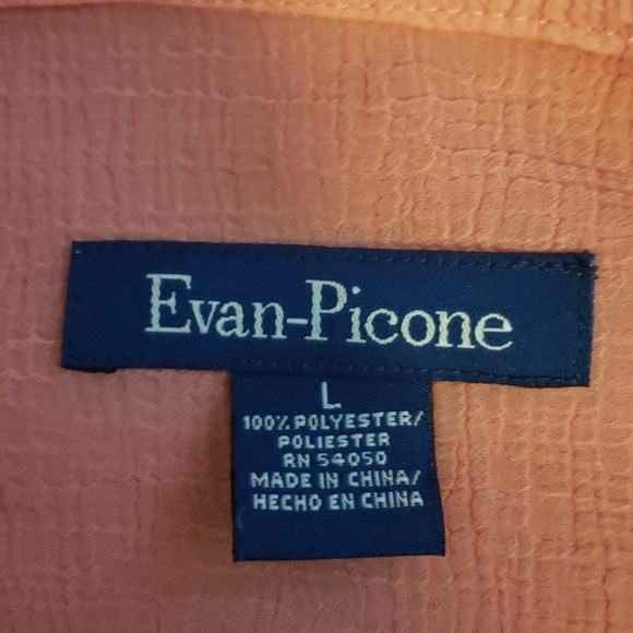 Evan Picone, blouse Pink, size large, - Picture 3 of 6